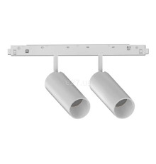Магнітний трековий світильник Ideal Lux 286389 Ego Track Double 24W 3000K Dali WH, 12 Вт, 2000 лм, 3000K