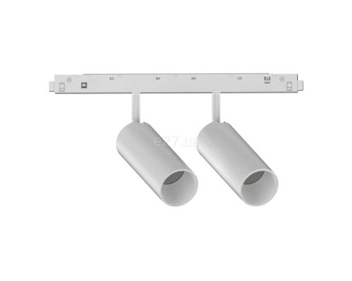 Магнітний трековий світильник Ideal Lux 286389 Ego Track Double 24W 3000K Dali WH, 12 Вт, 2000 лм, 3000K