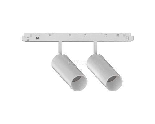 Магнітний трековий світильник Ideal Lux 303659 Ego track double 24w 3000k 1-10v, 12 Вт, 2000 лм, 3000K