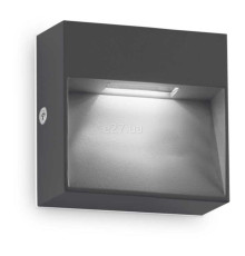 Настінний світильник Ideal Lux 316871 Dedra Ap Big Antracite, 1.5 Вт, 160 лм, 3000K