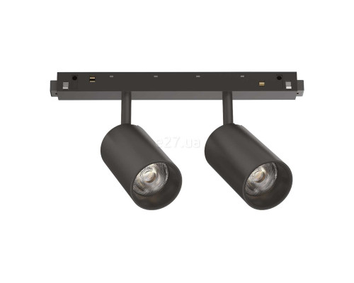 Магнітний трековий світильник Ideal Lux 321806 Ego Track Double 16W 4000K On-off Bk, 8 Вт, 1550 лм, 4000K