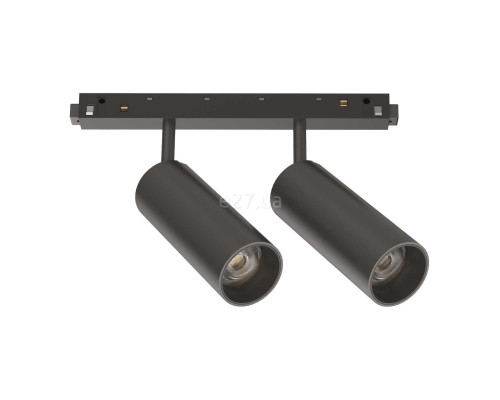 Магнітний трековий світильник Ideal Lux 321844 Ego Track Double 24W 4000K On-off Bk, 12 Вт, 2500 лм, 4000K