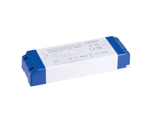 Блок живлення Kanlux 28965 PoweLED P 12v 200w, 12V DC, Залежить від навантаження, 200 Вт, не сумісний з димерами