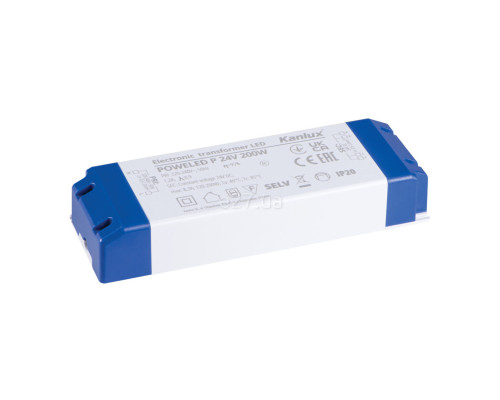 Блок живлення Kanlux 28966 PoweLED P 24V 200W, 12V DC, Залежить від навантаження, 200 Вт, не сумісний з димерами