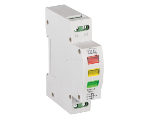 Індикатор Kanlux 32893 TH35 KLI-RGY, 2.5A, ip20, на DIN-рейку