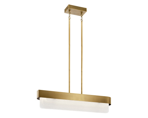 Люстра Kichler KL-SERENE-LED-LP-92-NBR Serene 2 lt LED Natural Brass, 40 Вт, 2400 лм, 3000K