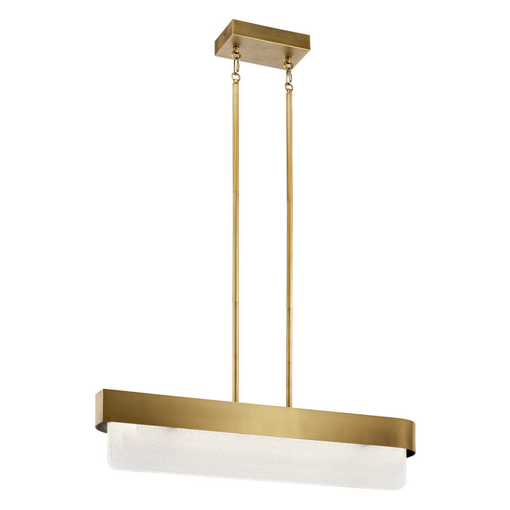 Люстра Kichler KL-SERENE-LED-LP-92-NBR Serene 2 lt LED Natural Brass, 40 Вт, 2400 лм, 3000K · Kichler · kichler-kl-serene-led-lp-92-nbr
