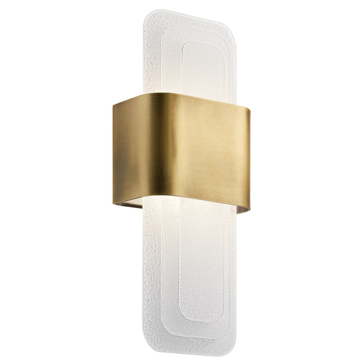 Бра Kichler KL-SERENE-LED-W-NBR Serene 1 lt LED Natural Brass, 16 Вт, 1469 лм, 3000K · Kichler · kichler-kl-serene-led-w-nbr