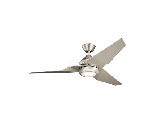 Люстра-вентилятор Kichler KLF-JADE-60-BN Jade LED, 18 Вт, 1670 лм, 3000K