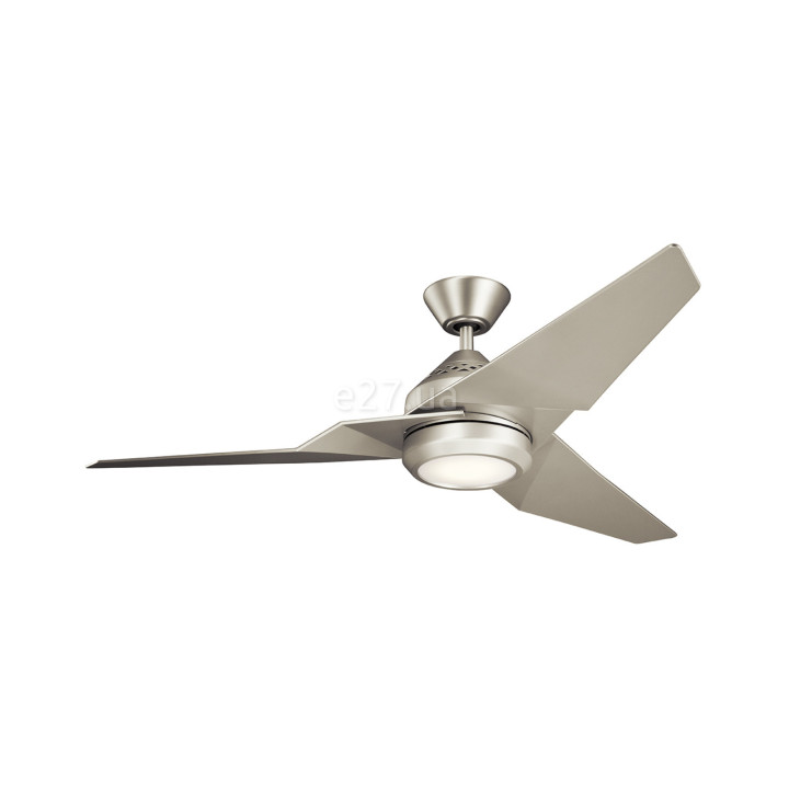 Люстра-вентилятор Kichler KLF-JADE-60-BN Jade LED, 18 Вт, 1670 лм, 3000K · Kichler · kichler-klf-jade-60-bn