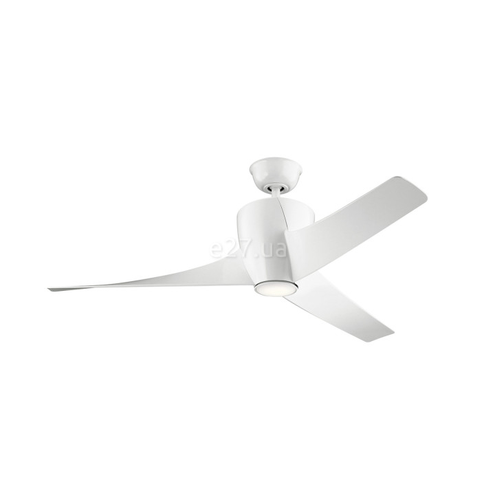 Люстра-вентилятор Kichler KLF-PHREE-56-WHT Phree LED, 10 Вт, 1116 лм, 3000K · Kichler · kichler-klf-phree-56-wht