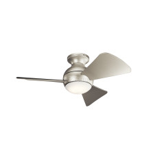 Люстра-вентилятор Kichler KLF-SOLA-34-BN Sola LED, 10 Вт, 1116 лм, 3000K