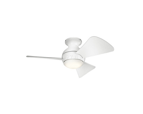 Люстра-вентилятор Kichler KLF-SOLA-34-WHT Sola LED, 10 Вт, 1116 лм, 3000K