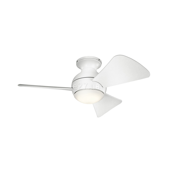 Люстра-вентилятор Kichler KLF-SOLA-34-WHT Sola LED, 10 Вт, 1116 лм, 3000K · Kichler · kichler-klf-sola-34-wht