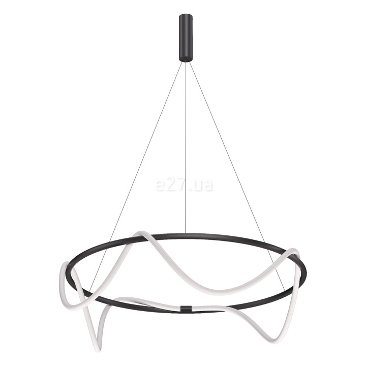 Люстра Kloodi KD-NEON RING 800 40W 4K BK, 40 Вт, 2800 лм, 4000K · Kloodi · kloodi-kd-neon-ring-800-40w-4k-bk
