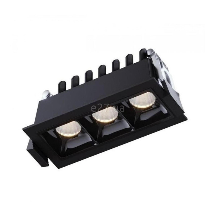 Точковий світильник Kloodi KD-POINT 3X2 6W 3K BK, 2 Вт, 540 лм, 3000K · Kloodi · kloodi-kd-point-3x2-6w-3k-bk