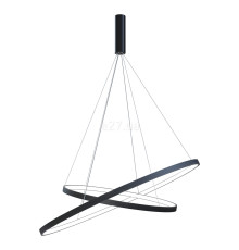 Люстра Kloodi KD-RG DUO 900/1100 4K BK Ring Giza Duo, 120 Вт, 6000 лм, 4000K
