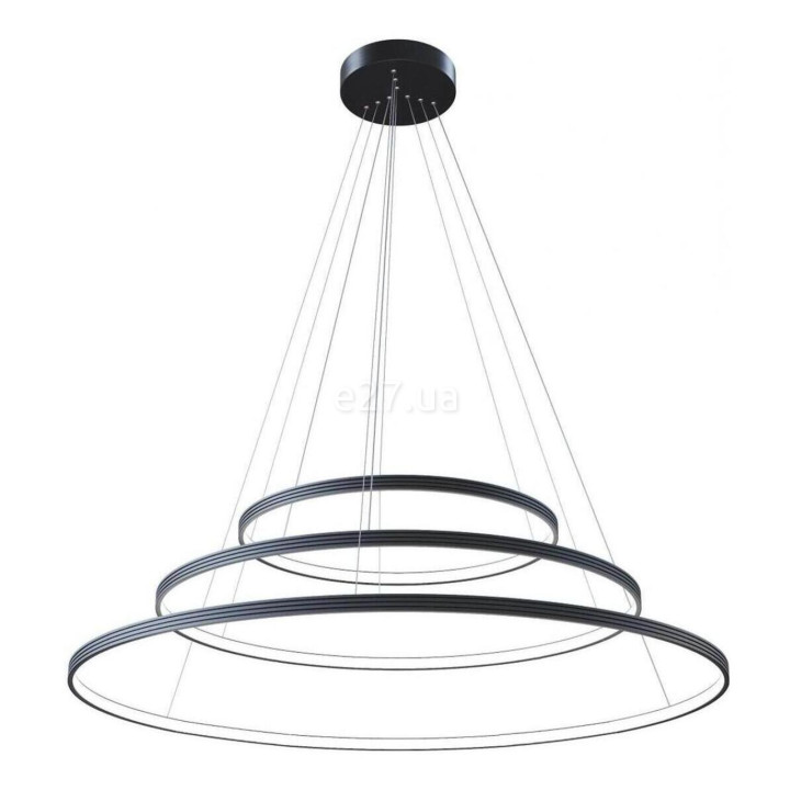 Підвісний світильник Kloodi KD-RG MULTI 600/800/1000 144W 4K BK Ring Giza Multi, 144 Вт, 7200 лм, 4000K · Kloodi · kloodi-kd-rg-multi-600-800-1000-144w-4k-bk