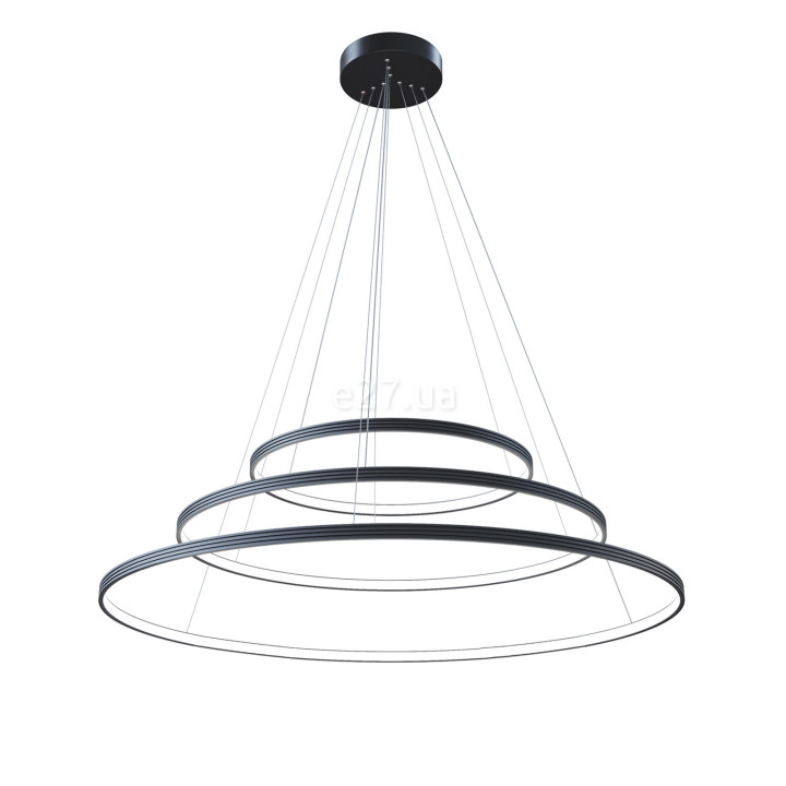 Люстра Kloodi KD-RG MULTI 700/900/1100 4K BK Ring Giza Multi, 162 Вт, 8100 лм, 4000K · Kloodi · kloodi-kd-rg-multi-700-900-1100-4k-bk