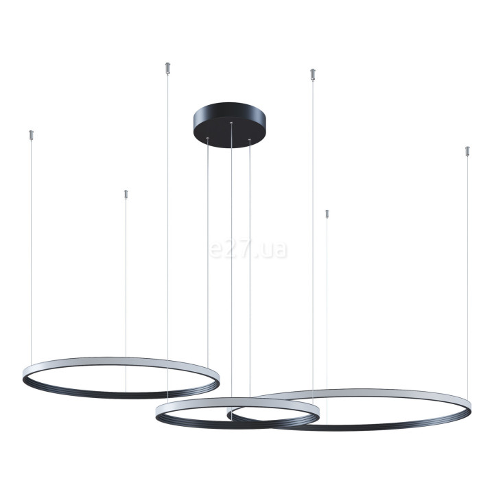 Люстра Kloodi KD-RG MULTI UP 700/900/1100 3K BK Ring Giza Multi Up, 162 Вт, 7500 лм, 3000K · Kloodi · kloodi-kd-rg-multi-up-700-900-1100-3k-bk