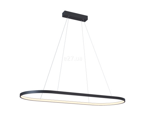 Підвісний світильник Kloodi KD-RG Oval 2500x800 110W 4K BK, 110 Вт, 9200 лм, 4000K