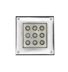 Грунтовий світильник Kloodi KDGL-SC160X160 9W 3K 30D, 9 Вт, 400 лм, 3000K