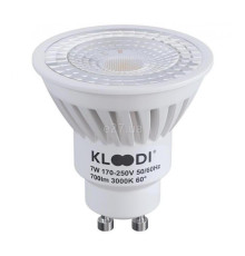 Лампа світлодіодна Kloodi KDGU10-7WSMD 3K 60D , MR16 7W 3000K GU10, 60°