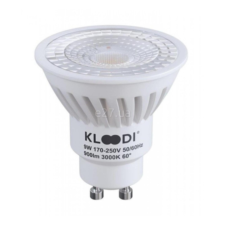 Лампа світлодіодна Kloodi KDGU10-9WSMD 3K 60D , MR16 9W 3000K GU10, 60° · Kloodi · kloodi-kdgu10-9wsmd-3k-60d