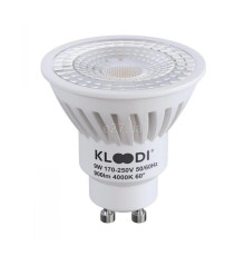 Лампа світлодіодна Kloodi KDGU10-9WSMD 4K 60D , MR16 9W 4000K GU10, 60°