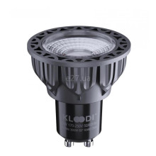 Лампа світлодіодна Kloodi KDGU10-QL 5WCOB 3K 60D BK DIM , MR16 5W 3000K GU10 Dimmable, 60° · Kloodi · kloodi-kdgu10-ql-5wcob-3k-60d-bk-dim