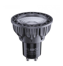 Лампа світлодіодна Kloodi KDGU10-QL 5WCOB 3K 60D BK DIM , MR16 5W 3000K GU10 Dimmable, 60°