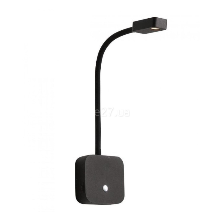 Бра Kloodi WA-SNAKE SQ565 3K BK, 3 Вт, 120 лм, 3000K · Kloodi · kloodi-wa-snake-sq565-3k-bk
