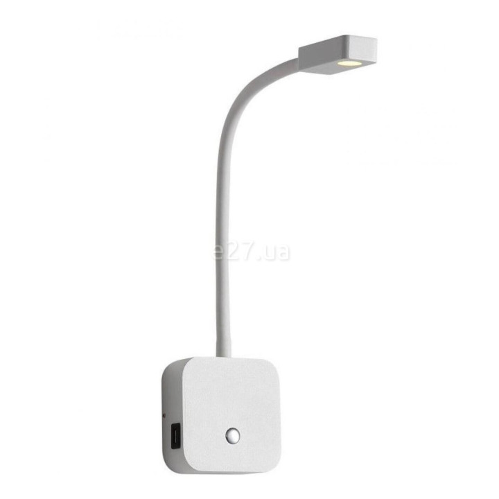 Бра Kloodi WA-SNAKE SQ565 3K WH, 3 Вт, 120 лм, 3000K · Kloodi · kloodi-wa-snake-sq565-3k-wh