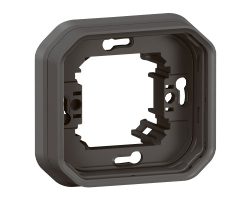 Рамка 1 пост Legrand 069606L Plexo, антрацит, пластик, для врізного монтажу