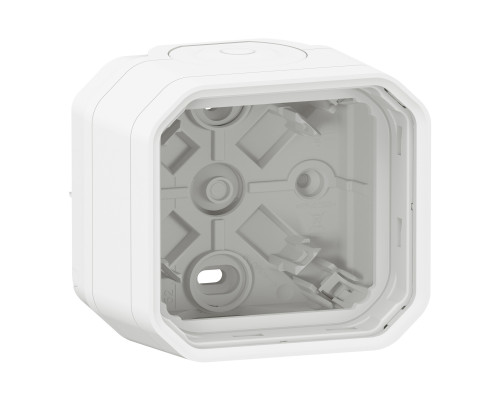 Коробка для зовнішнього монтажу Legrand 069689L PLEXO Коробка накладна 1-постова, колір Білий, білий, для накладного монтажу