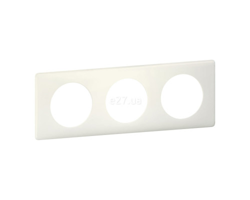 Рамка 3 поста Legrand 66703 Celiane, біла перкаль