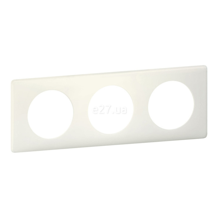 Рамка 3 поста Legrand 66703 Celiane, біла перкаль · Legrand · legrand-66703