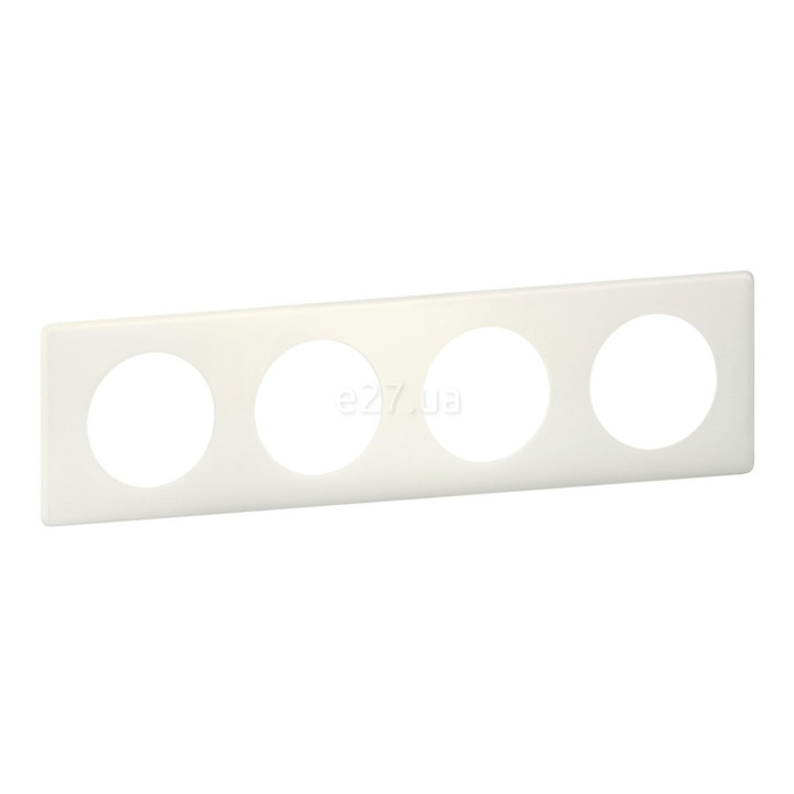 Рамка 4 поста Legrand 66704 Celiane, біла перкаль · Legrand · legrand-66704