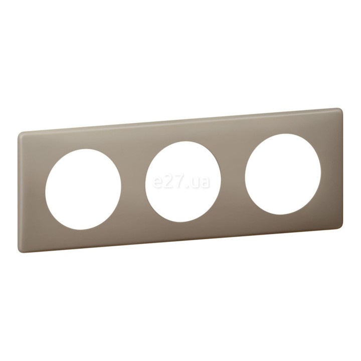 Рамка 3 поста Legrand 66723 Celiane, грей перкаль · Legrand · legrand-66723
