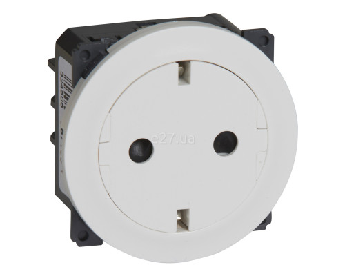Розетка 220В Legrand 67166 Celiane, білий, із заземленням, Schuko
