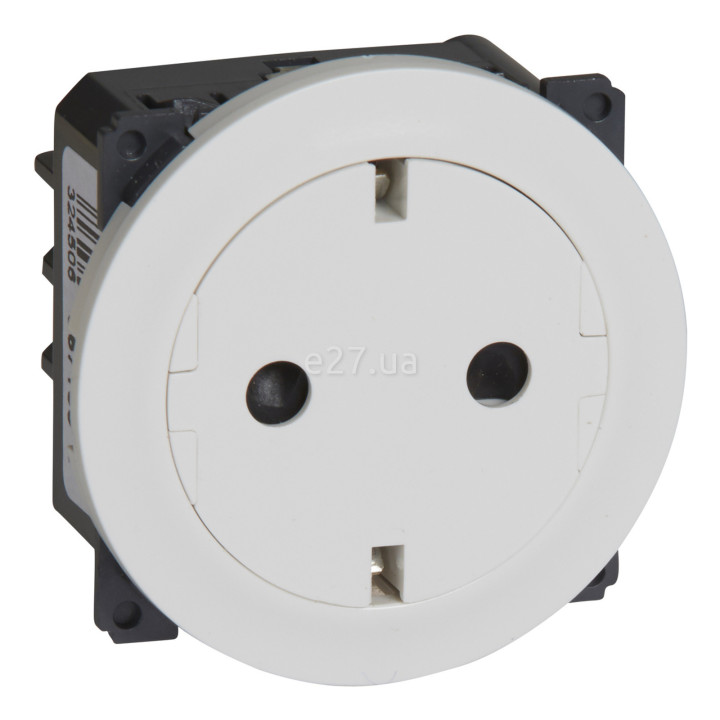 Розетка 220В Legrand 67166 Celiane, білий, із заземленням, Schuko · Legrand · legrand-67166