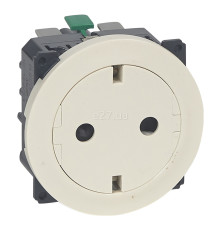 Розетка 220В Legrand 67169 Celiane, слонова кістка, із заземленням, Schuko