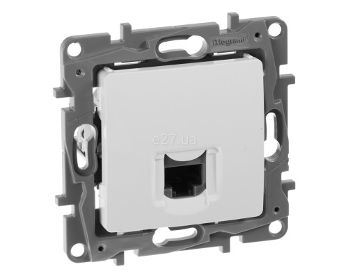Розетка комп'ютерна Legrand 672241 Etika, білий, пластик, для врізного монтажу