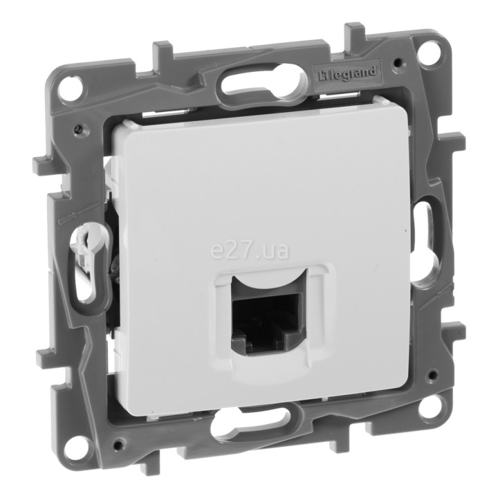 Розетка комп'ютерна Legrand 672241 Etika, білий, пластик, для врізного монтажу · Legrand · legrand-672241
