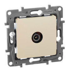 Розетка TV кінцева Legrand 672365 Etika, слонова кістка, пластик, для врізного монтажу