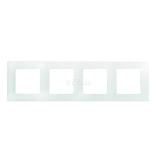 Рамка 4 поста Legrand 672504 Etika, білий, пластик