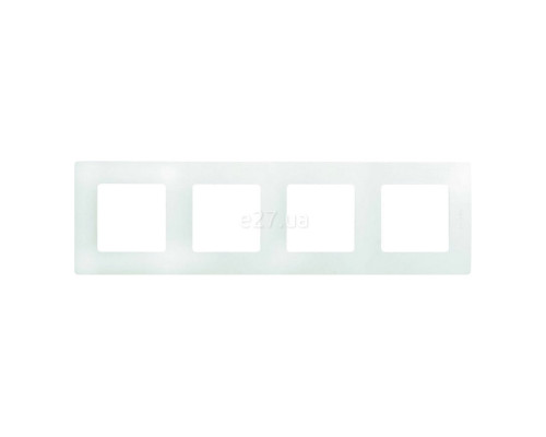 Рамка 4 поста Legrand 672504 Etika, білий, пластик