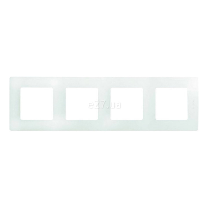Рамка 4 поста Legrand 672504 Etika, білий, пластик · Legrand · legrand-672504