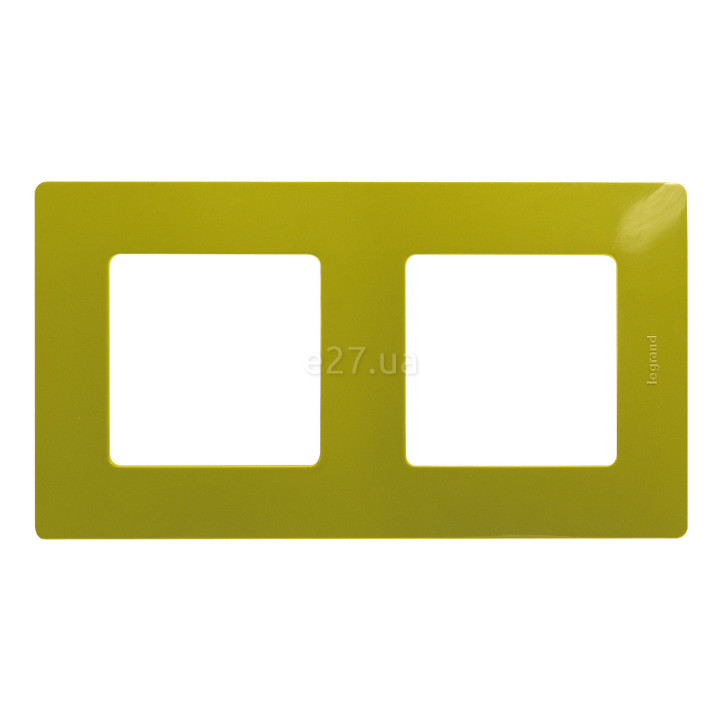 Рамка 2 поста Legrand 672542 Etika, зелена папороть, пластик · Legrand · legrand-672542