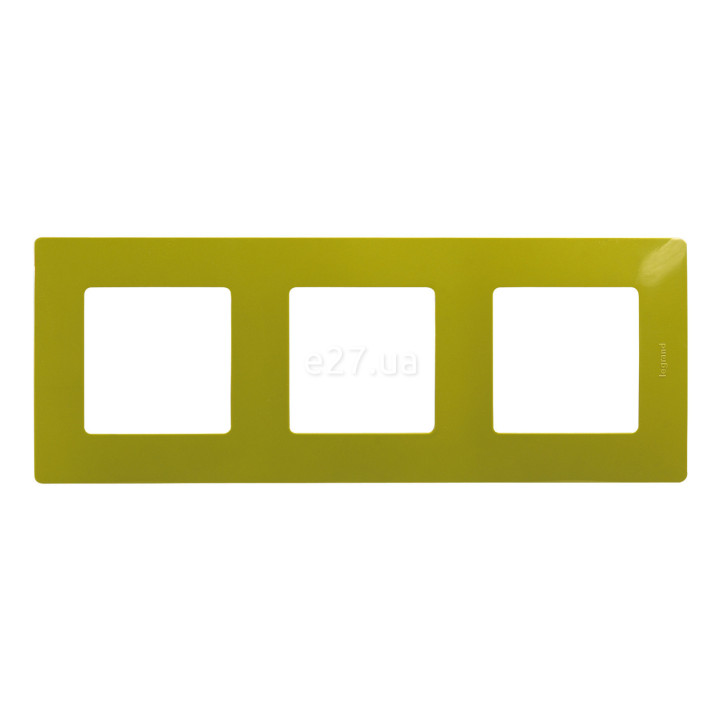Рамка 3 поста Legrand 672543 Etika, зелена папороть, пластик · Legrand · legrand-672543